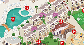 Asteria Bodrum Resort İllüstrasyon Haritası 