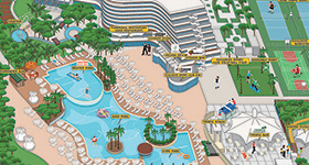 Rixos Downtown Antalya Hotel Haritası