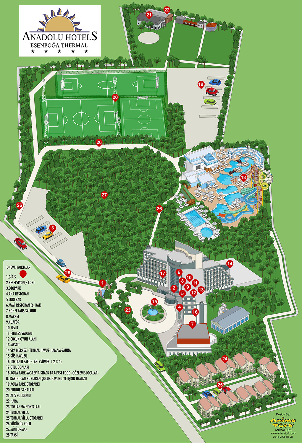 Anadolu Hotels Esenboğa Termal Haritası
