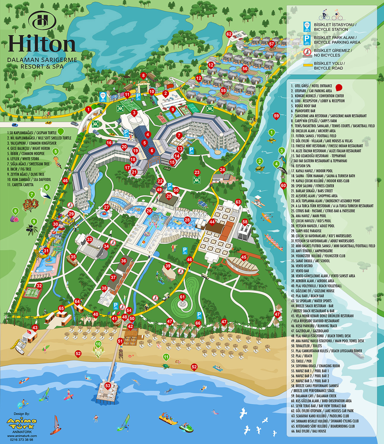 Hilton Dalaman Hotel Map 