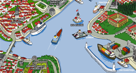 İstanbul Karikatürize Haritası