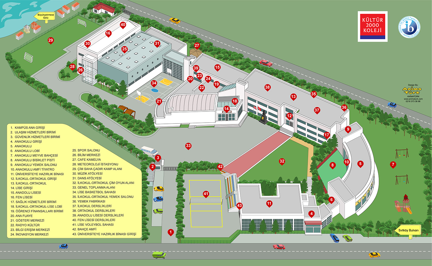 Kültür2000 Koleji Kampüs Haritası