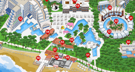 Rixos Sungate Hotel Haritası