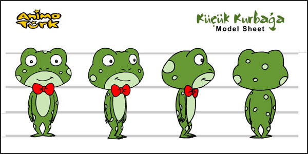 Küçük Kurbağa Karakter Tasarımı