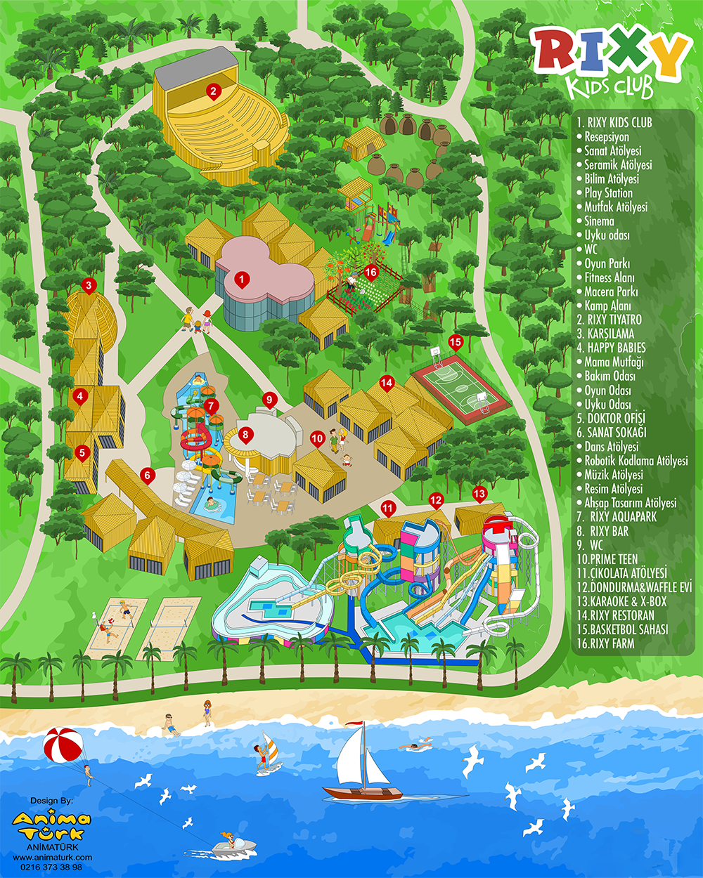 Rixos Rixy Kids Club Map