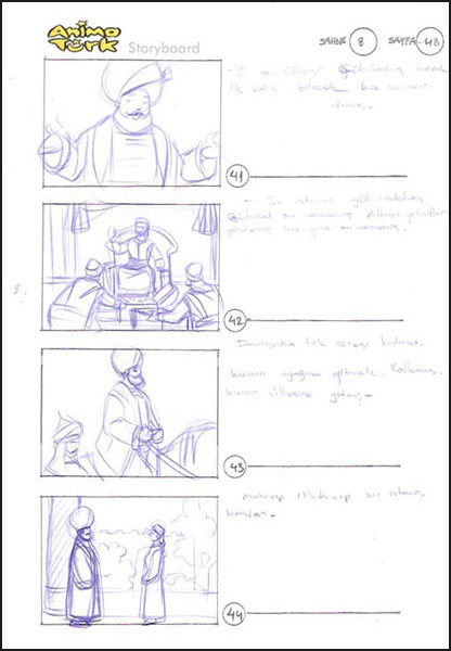 Su Çizgi Film Storyboardu